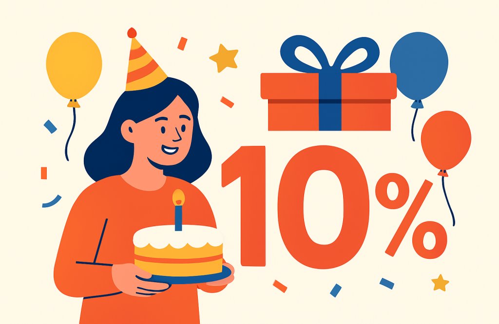 โปรโมชั่นวันเกิดลด 10%